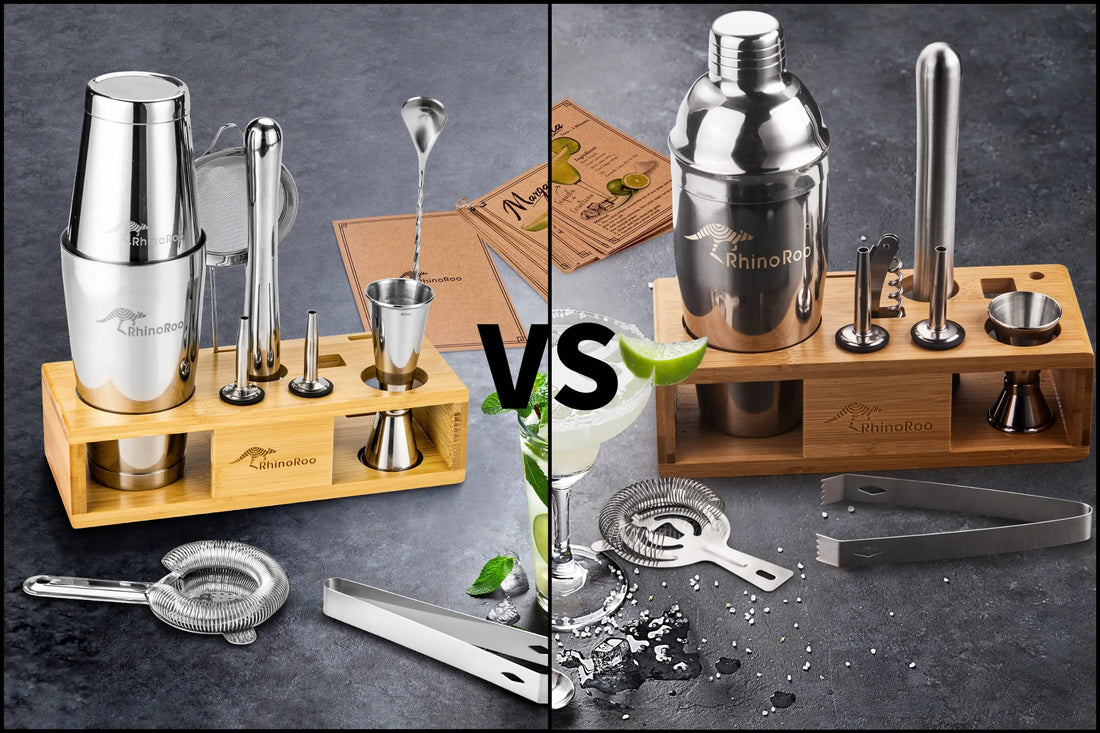 Cobbler Cocktail Shaker vs Boston Cocktail Shaker: What’s the Difference? - RhinoRoo